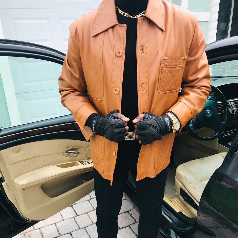 Rare leather jacket 🧥🟠 - Picture 3 of 12